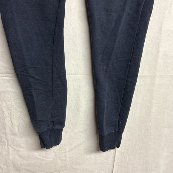 Eleven Paris Mens Fleece Jogger Pants Elastic Waist Navy Blue Size Small - Picture 4 of 7